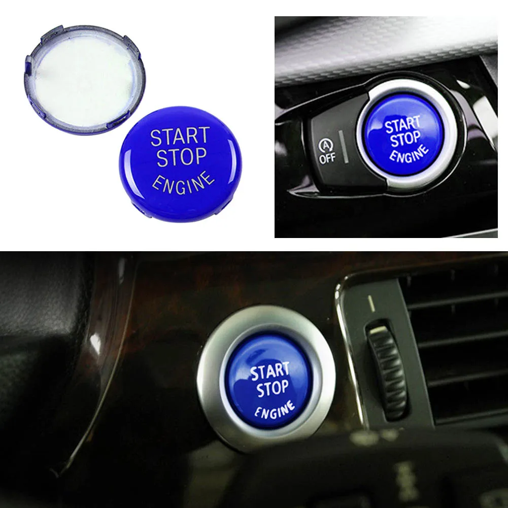 Pulsante di arresto avviamento motore auto Sostituisci accessori per interruttori di copertura Decorazioni per auto per BMW E84 E83 E70 E71 X1 X3 X5 X6