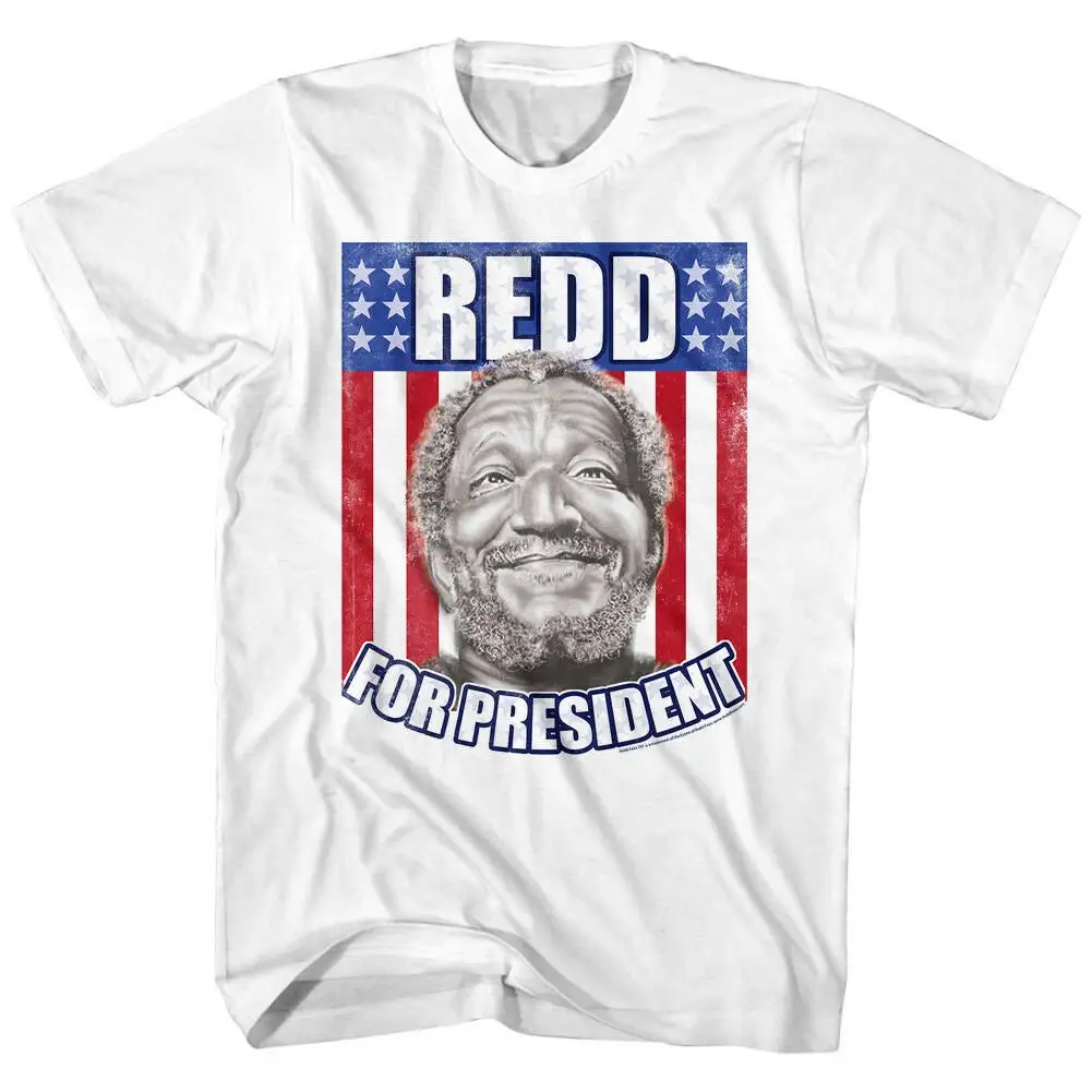 Redd Foxx Men's T shirt Fred For President Poster American Comedian Merch Sanford and Son Dad