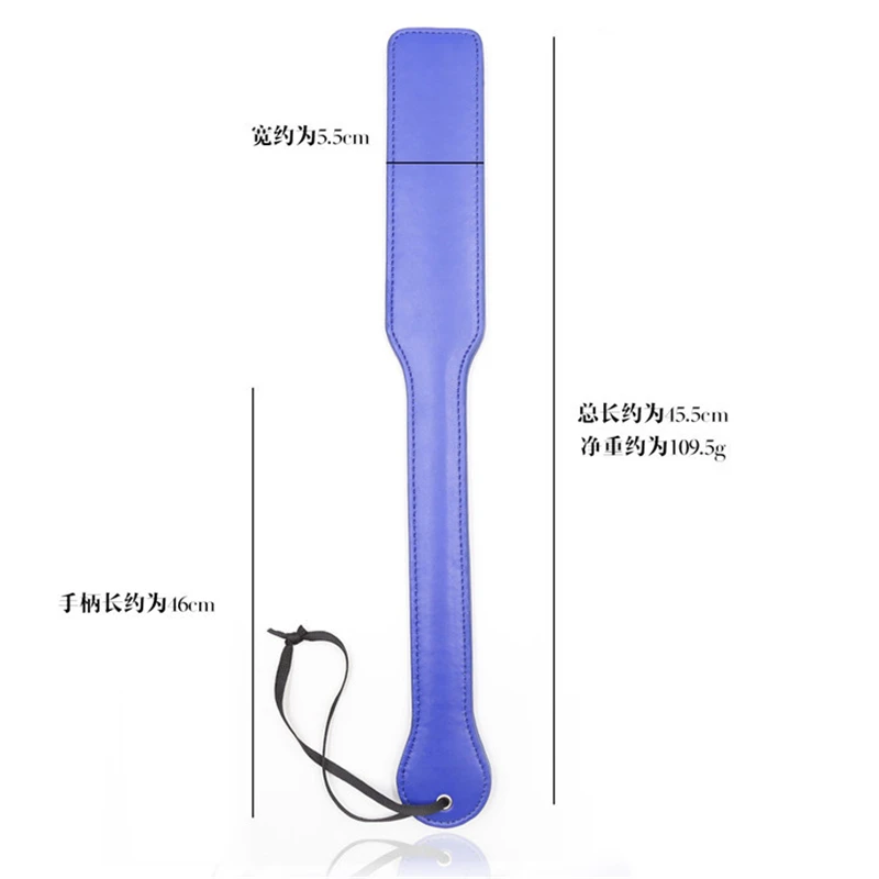 Blue PU Leather Spank,Horse Whip Flog Spank Paddle per Horse Training Crop equestre Riding Bat