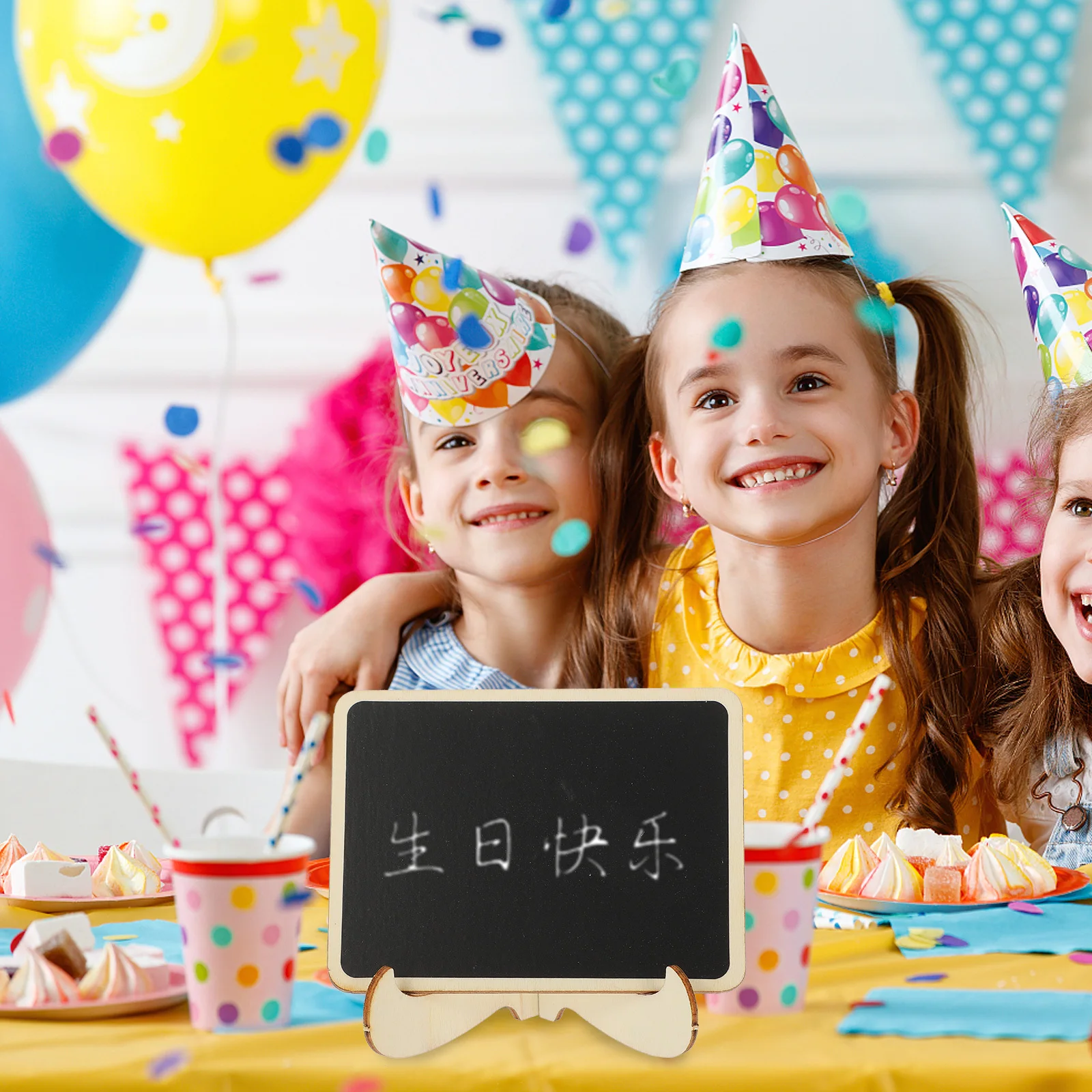 10Pcs Small Chalkboard Set Erasable Letter Board for Party Wedding Decoration Desktop Message Board Multi-Function Household