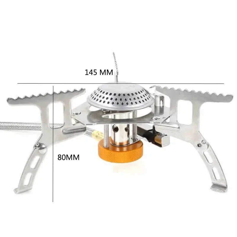 

WindProof Camping Gas Stove Outdoor Tourist Burner Strong Fire Heater Tourism Cooker Portable Furnace Supplies Picnic Equipment