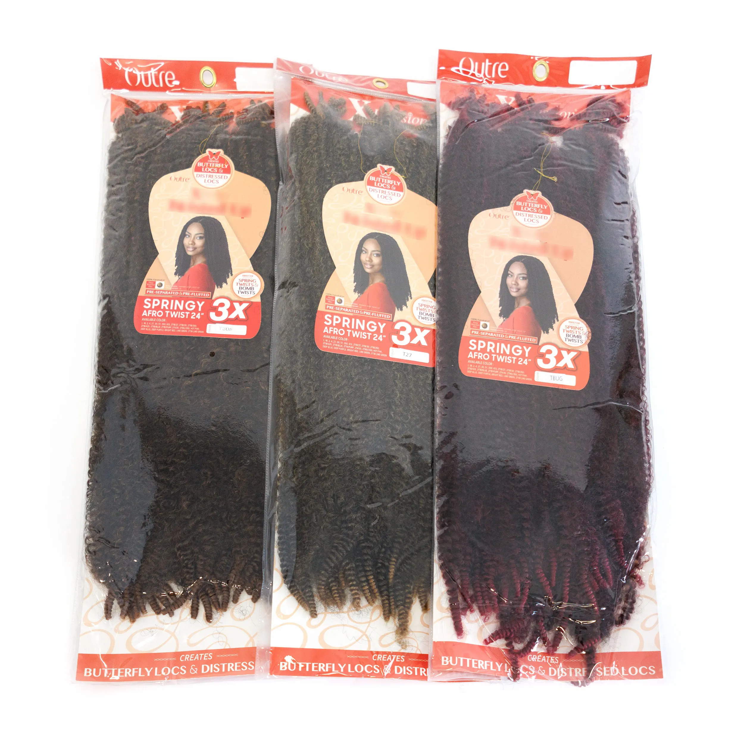Afro Twist Hair 24Inch Pre Fluffed Spring Twist Hair 100% Handmade Synthetic Hair Extensions for Black Women