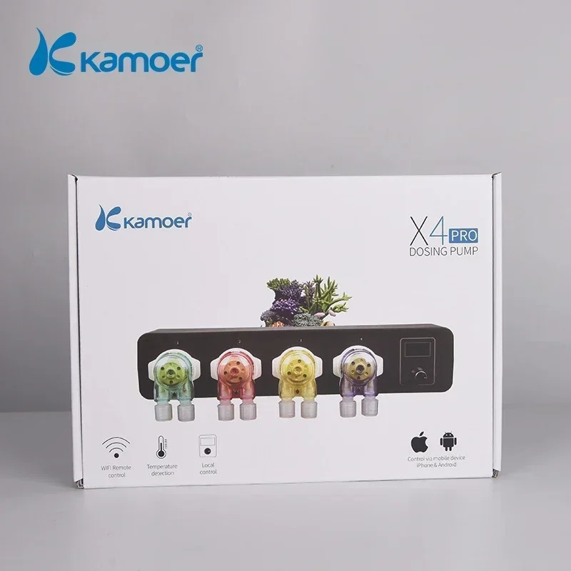 Kamoer X4 PRO Wifi Doser - Remote Controlled Dosing Pump for Plant and Marine Life Breeding