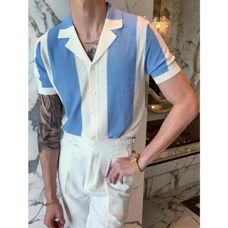 

Men's Knitted Sweater Cross-Border Knwear New Sle Coolmax Fiber Collar Nine Sve Length Thiened Ciwalk Suitable