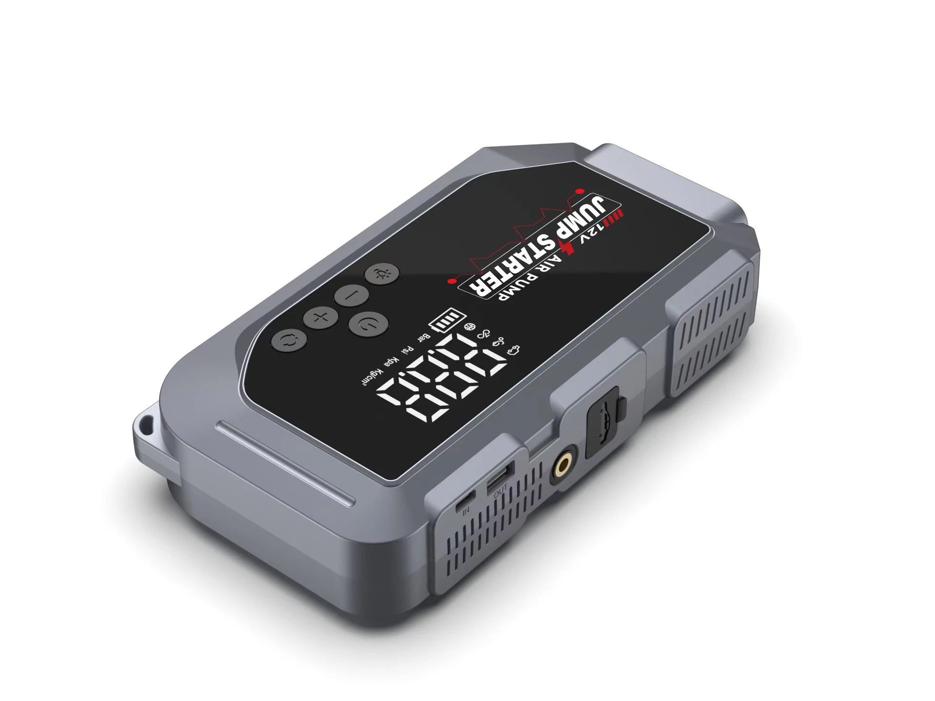24000mAh Air Compressor Car Jump Starter 4000A 150 PSi Portable Battery Booster Power Bank With Air Pump Tire Tyre Inflator