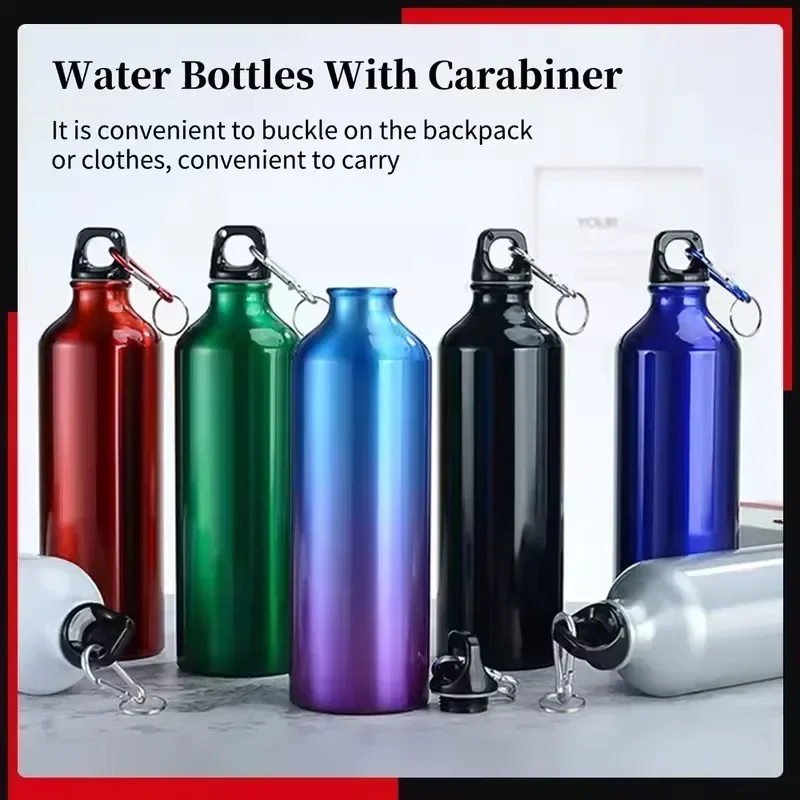 1/2/3PCS Aluminium Outdoor Bike Sport Wasser Flasche Trinken Wasserkocher Trinkbecher Auslaufsicher Wasser Krug für Reisen Laufen Camping
