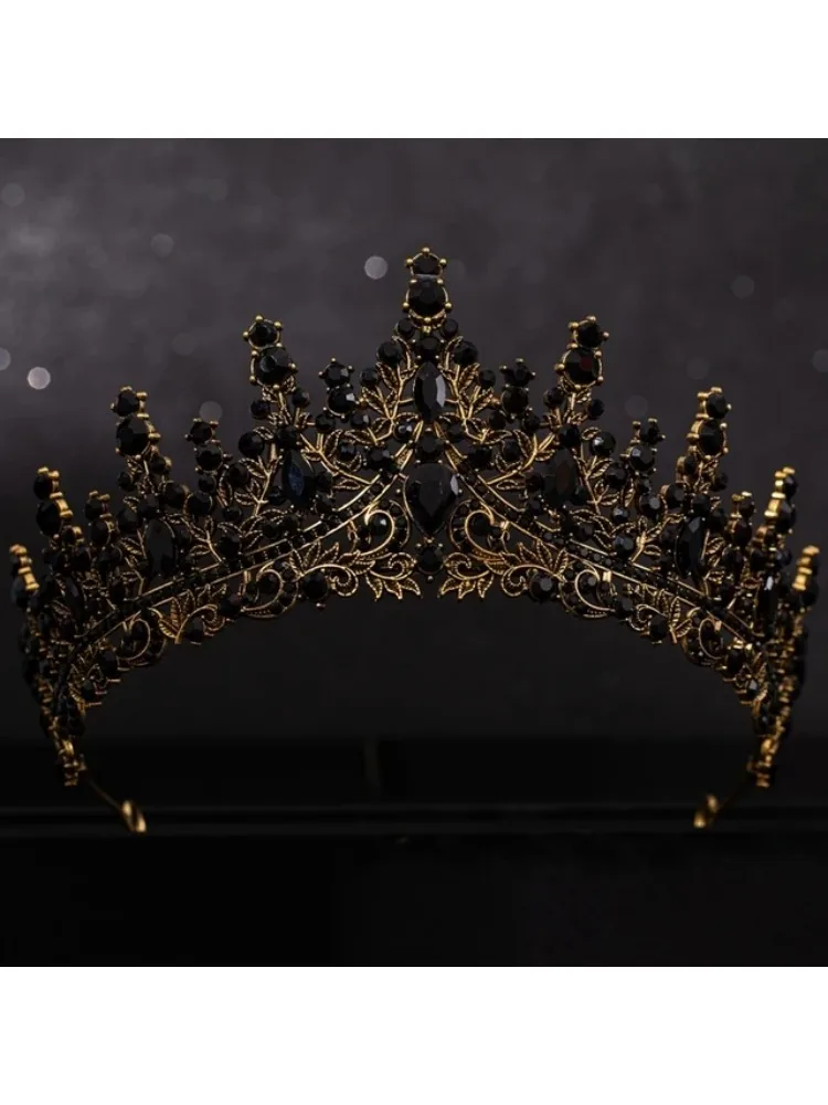 * Tocado de novia de lujo, Color plateado, cristal, gota de agua, diamantes de imitación, Tiara, collar, pendientes, conjunto de joyería de boda