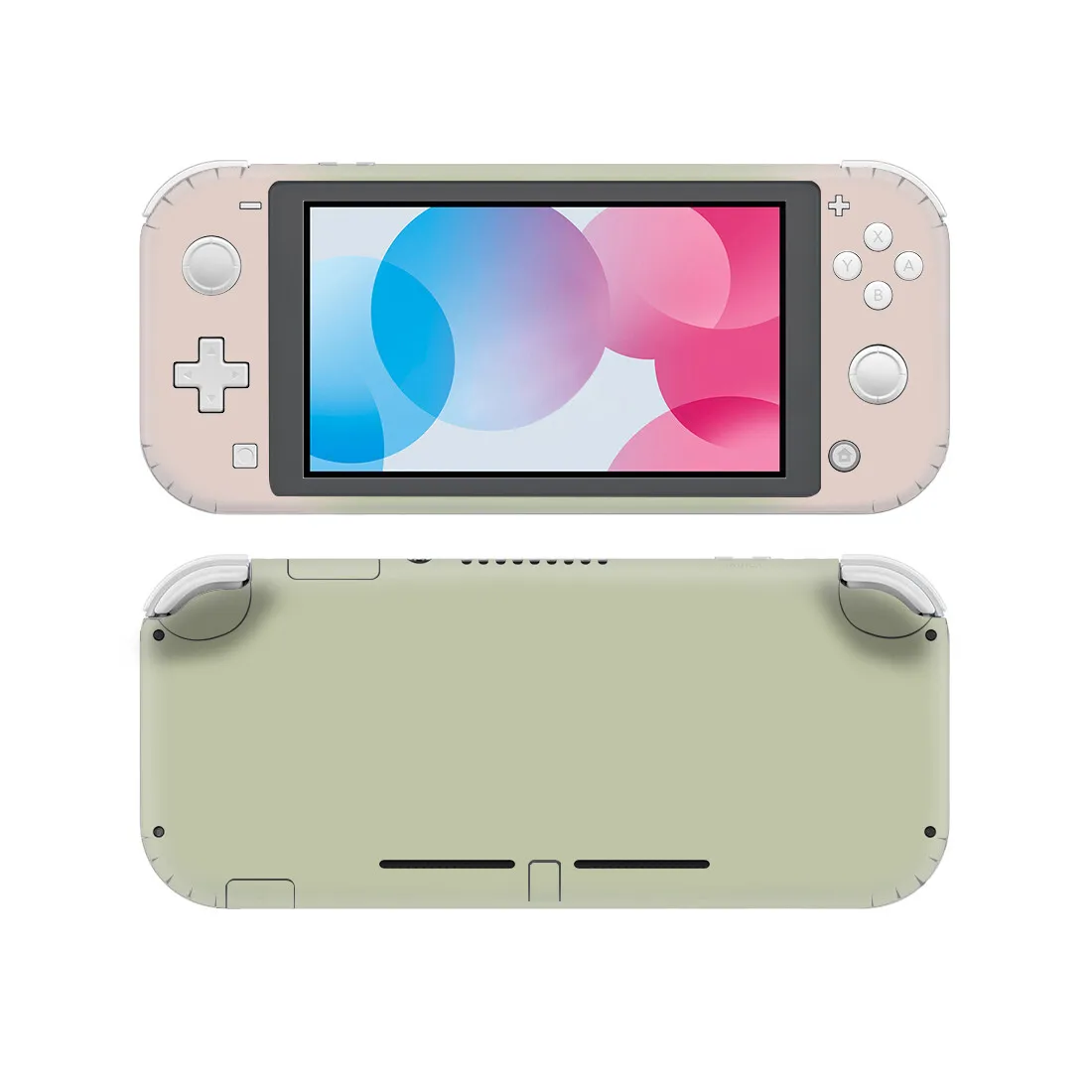 Naklejka ochronna z winylu na Switch Lite w kolorach czystego różu, fioletu, czerwieni i bieli, naklejka na konsolę NS Lite i Joy-con. — zdjęcie produktu 5