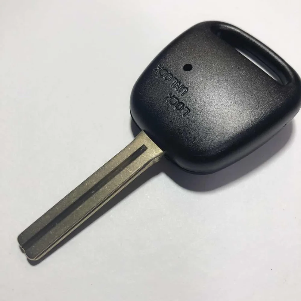 1 foro per pulsante laterale sul coperchio dell\'alloggiamento custodia remota Fob Car Blank Key Toy48 lama corta per Toyota sostituzione one Shell