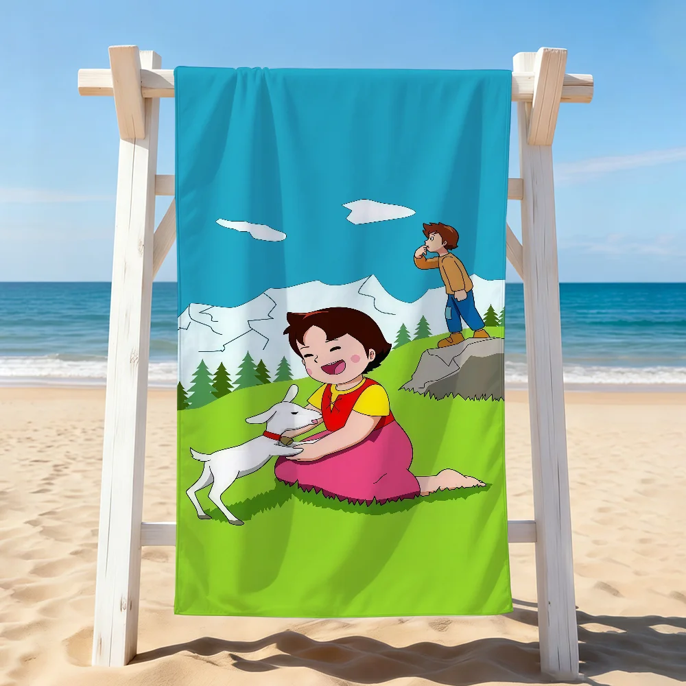 Cartoon cute Heidi Towel Drying Bath Towel Applicable To Light Swimming Camping Yoga Beach Out