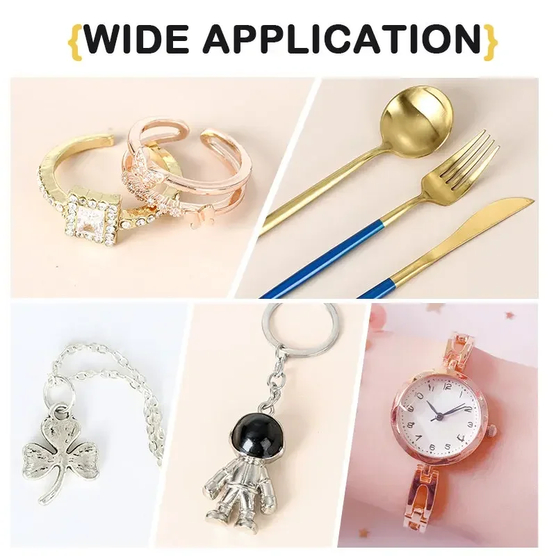 10-50 قطعة قماش تلميع الفضة قماش تنظيف المجوهرات مناديل ناعمة نظيفة غير سامة مزيل تشويه للمجوهرات عملات المعدنية Watcch #5