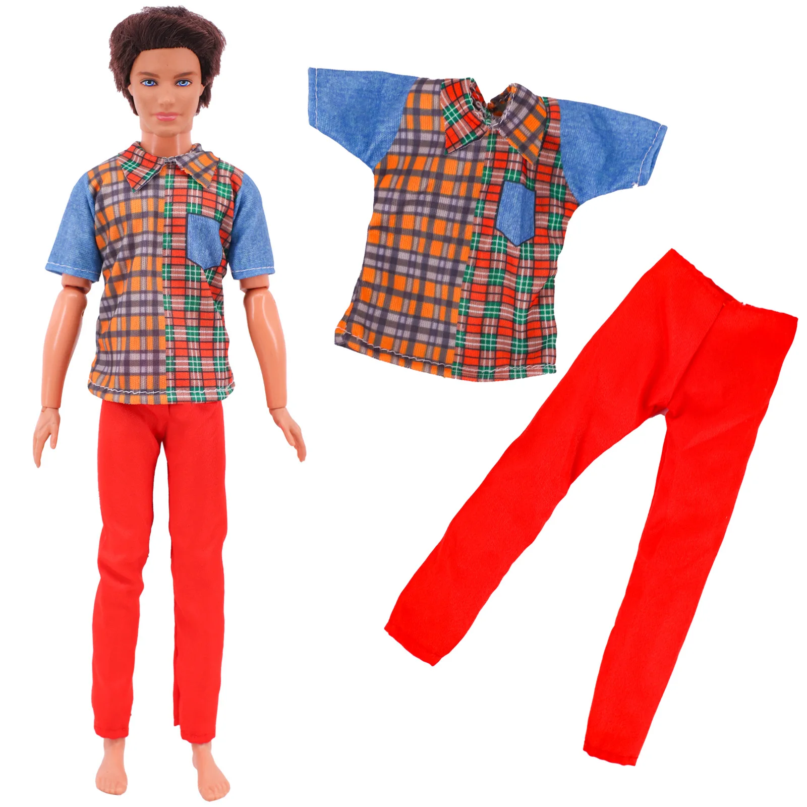 30cm Ken Puppe Kleidung Mode Anzug cooles Outfit Ken Puppen für Barbis Freund Kinder Urlaub Geschenk Puppe Kleidung Accessoires