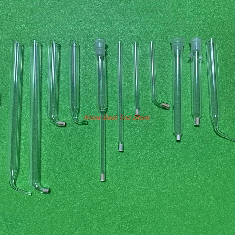 2PCS L-Type Lugin Capillary. Reference Electrode Universal External Salt Bridge