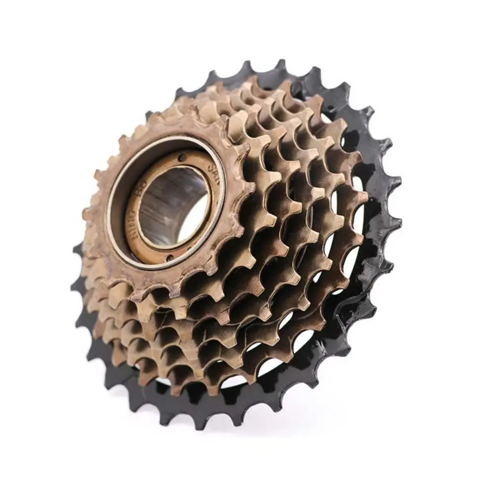 7 Speed Bike Freewheel 14T-28T Low Noise Freewheel Cassette Sprocket High-Carbon Steel Smooth Shifting Bicycle Freewheel