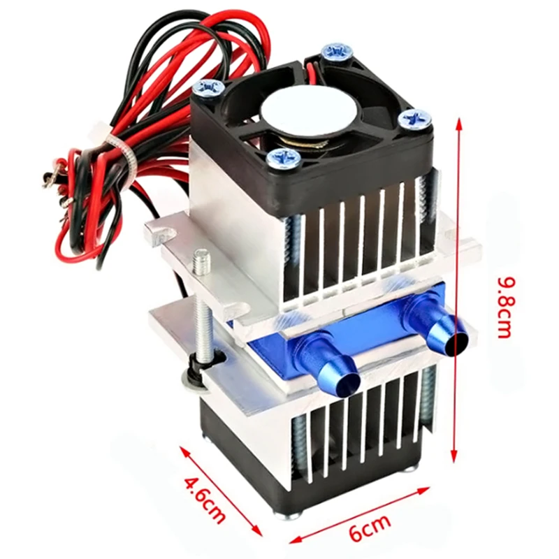 1 Set Mini Air Conditioner DIY Kit Thermoelectric Peltier Cooler Refrigeration Cooling System + Fan for Home Tool