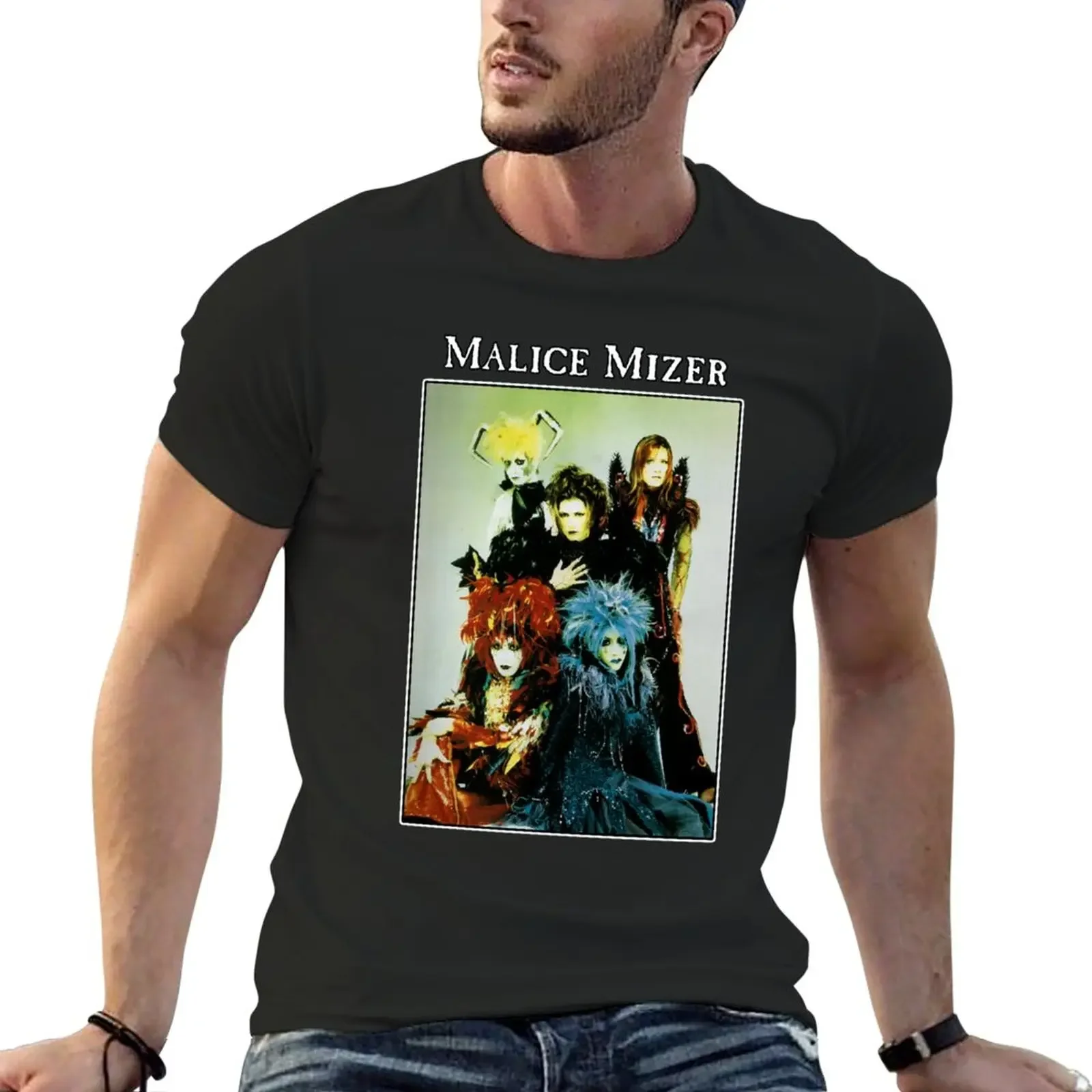 MALICE MIZER merveilles Era Band T-Shirt korean fashion blue archive customs design your own custom t shirt mens funny t shirts