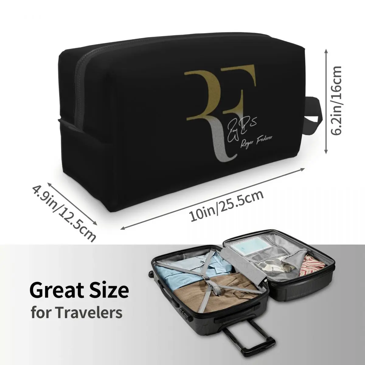로저 페더러 메이크업 가방 화장품 주최자 보관 Dopp 키트 세면 용품 화장품 가방 여성용 뷰티 여행 연필 케이스