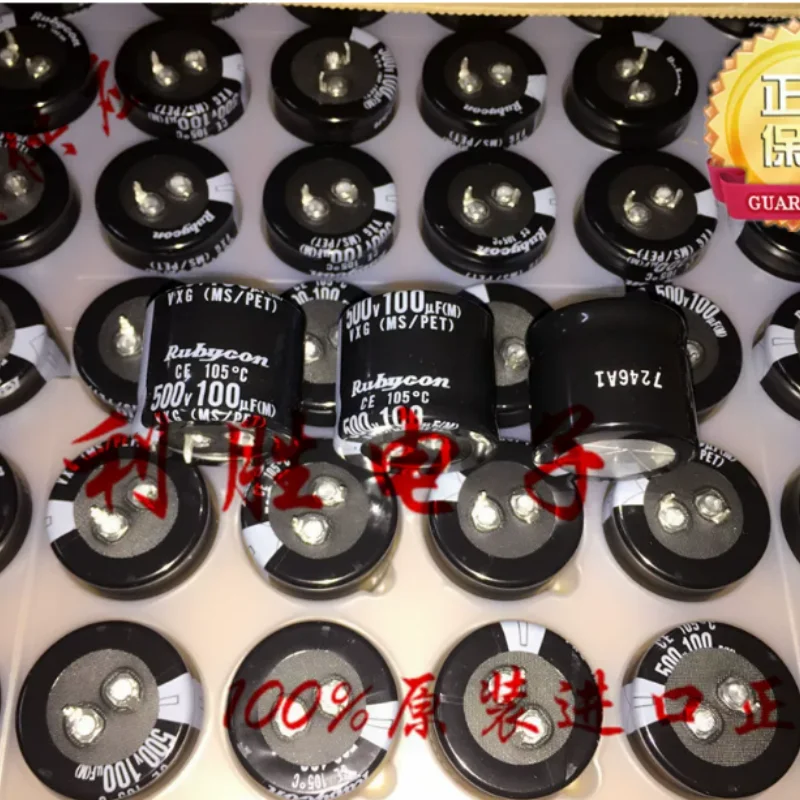 

5PCS-30PCS 100UF 500V Japanese Ruby RUBYCON electrolytic capacitor 500V100UF 30 * 25 VXG
