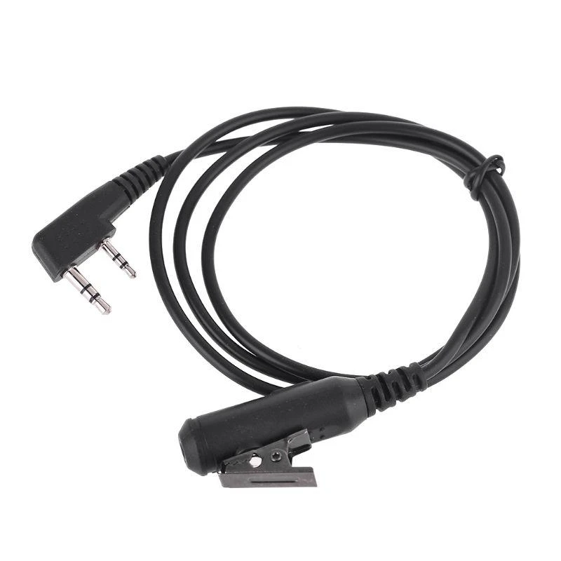 62KA 1PC หูฟังสายการถ่ายโอนสาย 185 ซม. สำหรับ Retevis RT21 RT22 RT24 WALKIE TALKIE