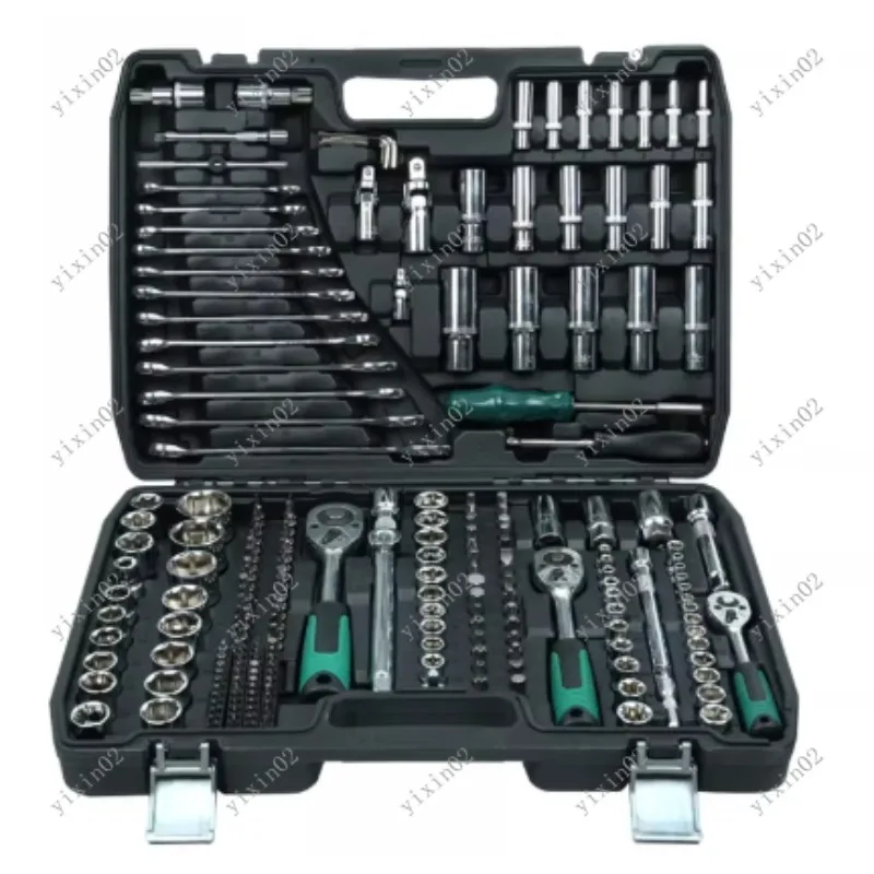 216PCS Multi-function Socket Ratchet Wrench Set 24/72 Teeth Home Auto Repair Hardware Tool Kit for Mechanics And DIY Enthusiasts