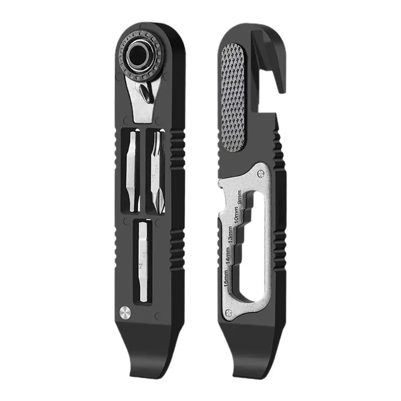 Mini Ratchet Wrench Ergonomic High-Strength Ratchet Wrench Bike Repair Lightweight Multi-Tool Wrench For Adjustments Precision