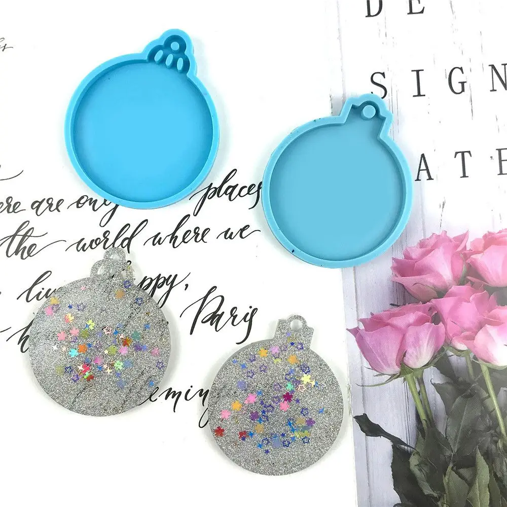 Resin Crafts Candy Chocolate Cake Tools Silicone Moulds Keychain Molds Jewelry Making Tool Christmas Ball Mold