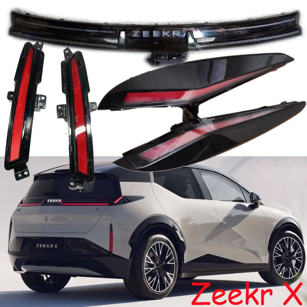 1pcs car accessories bumper tail light Hover Greatwall zeeKr taillight HAVAL Reflector 2022~2024y fog Taillamp Zeekr X fog lamp