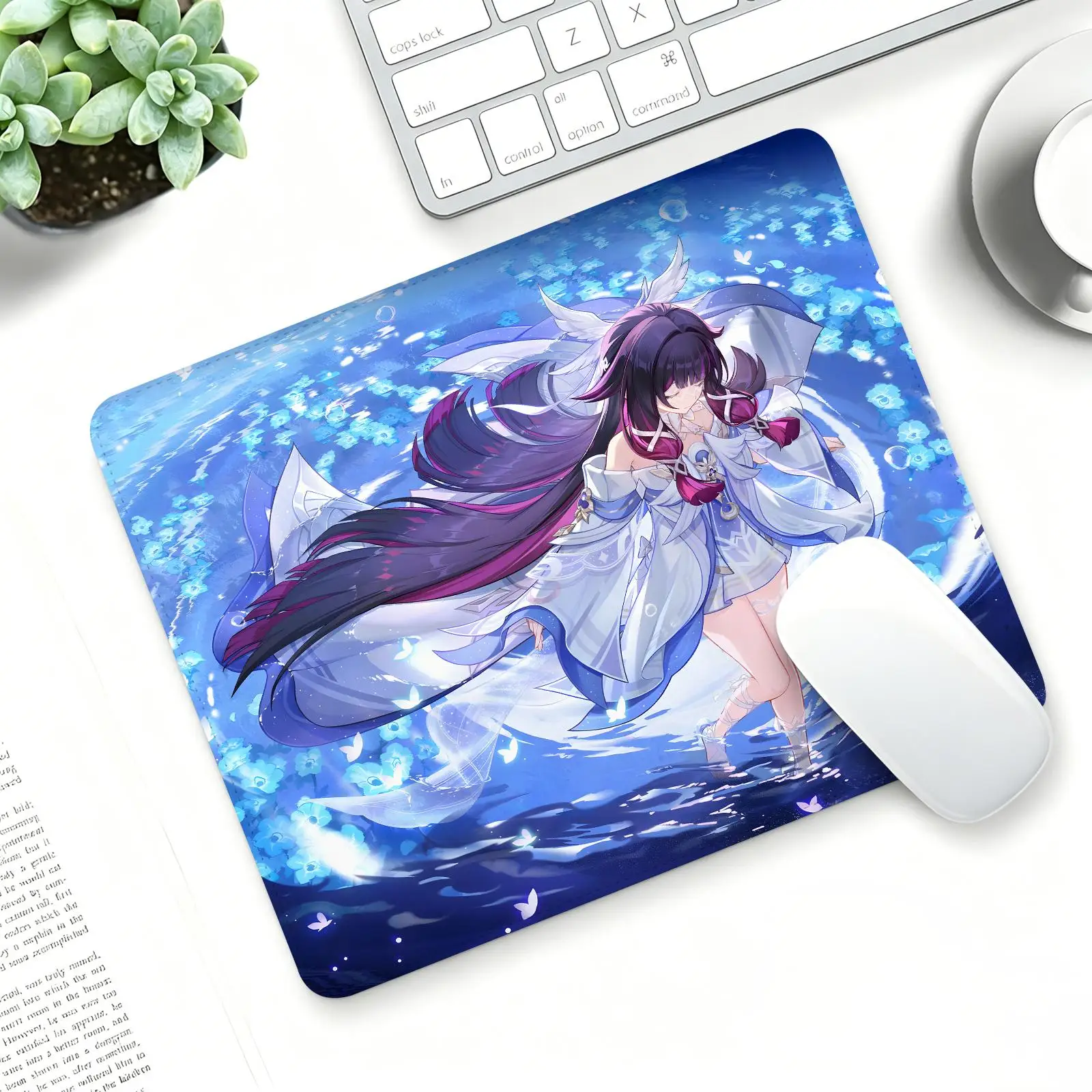 Genshin Impact Columbina Mouse Pad Regular gaming mouse pad  Office mouse pad Laptop desk mat Stitched edge S/M/L size mouse pad