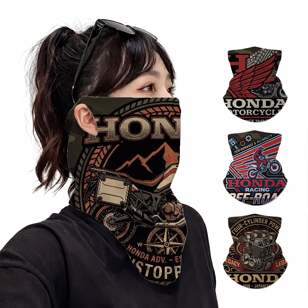 

FOR HONDA UPF50+ Ice Silk Neck Gaiter Full Face Mask Cycling Motorcycle Fishing Breathable Sun Protection Face Cover