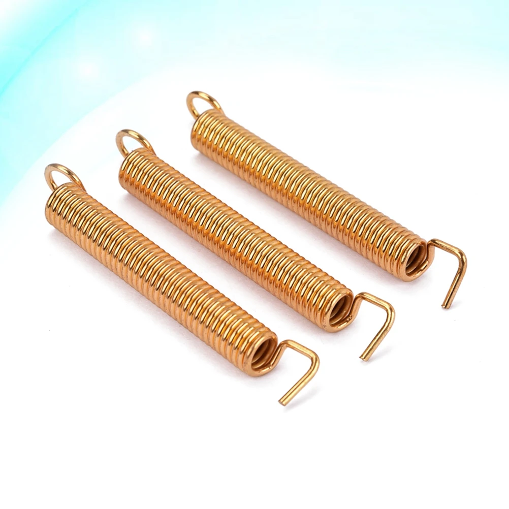 

3 pcs Guitar Bridge Pull Hook Springs Stainless Steel Golden For St/ Tremolo System Durable Pickup Springs