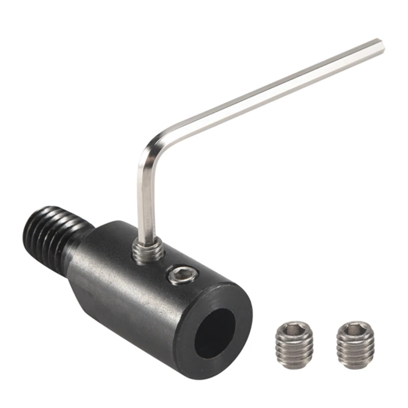 1pcs m10 dc מוט מוט מקדחה מתאם עבור מסור להב חיבור חיבור לכיווץ מחבר להב חיבור חיבור לכיווץ