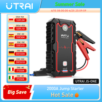 UTRAI Power Bank  2000A Jump Starter Portable Charger Car Booster 12V Auto Starting Device Emergency Car Battery Starter