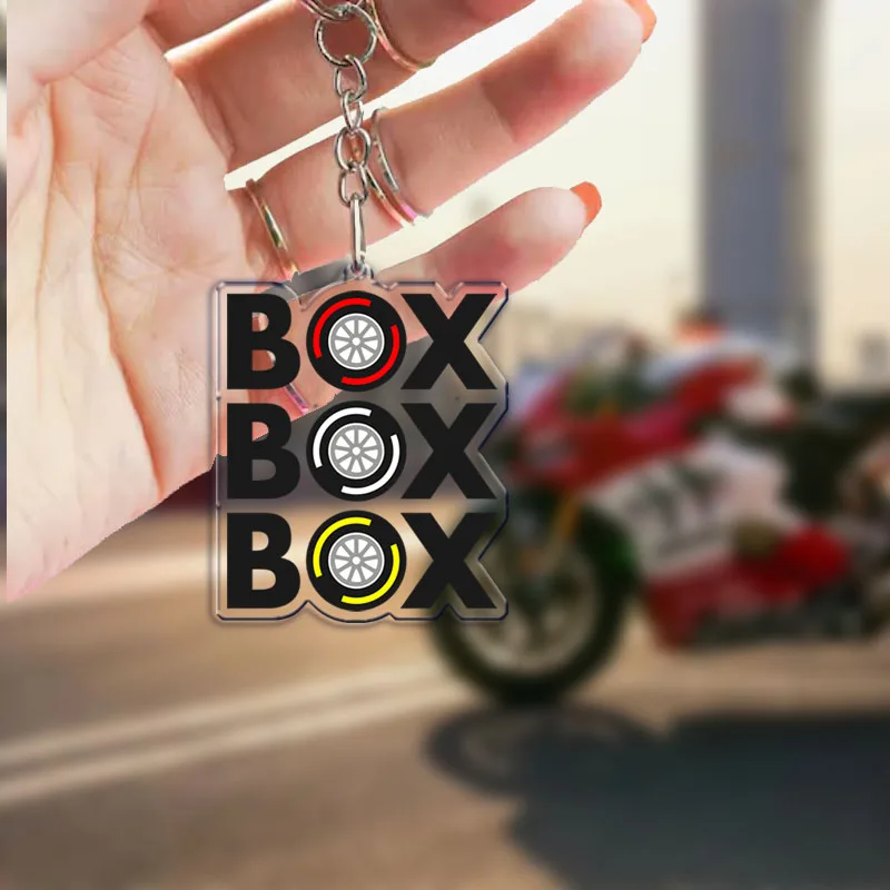 Fast Furious Racing Motorcycle Keychains for Accessories Bag Bicycle Helmet Driver Pendant Key Chain Keyring Jewelry Fans Gift