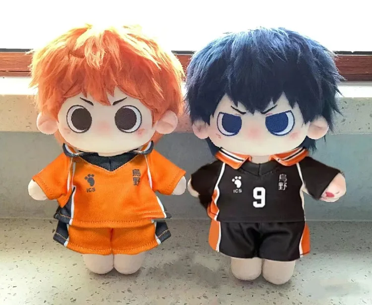 Hinata Shoyo Kageyama Tobio Stuffed Anime Haikyuu 20cm Cotton Doll Toys for Children Adult Dress-up Puppet Collectibles Plushies