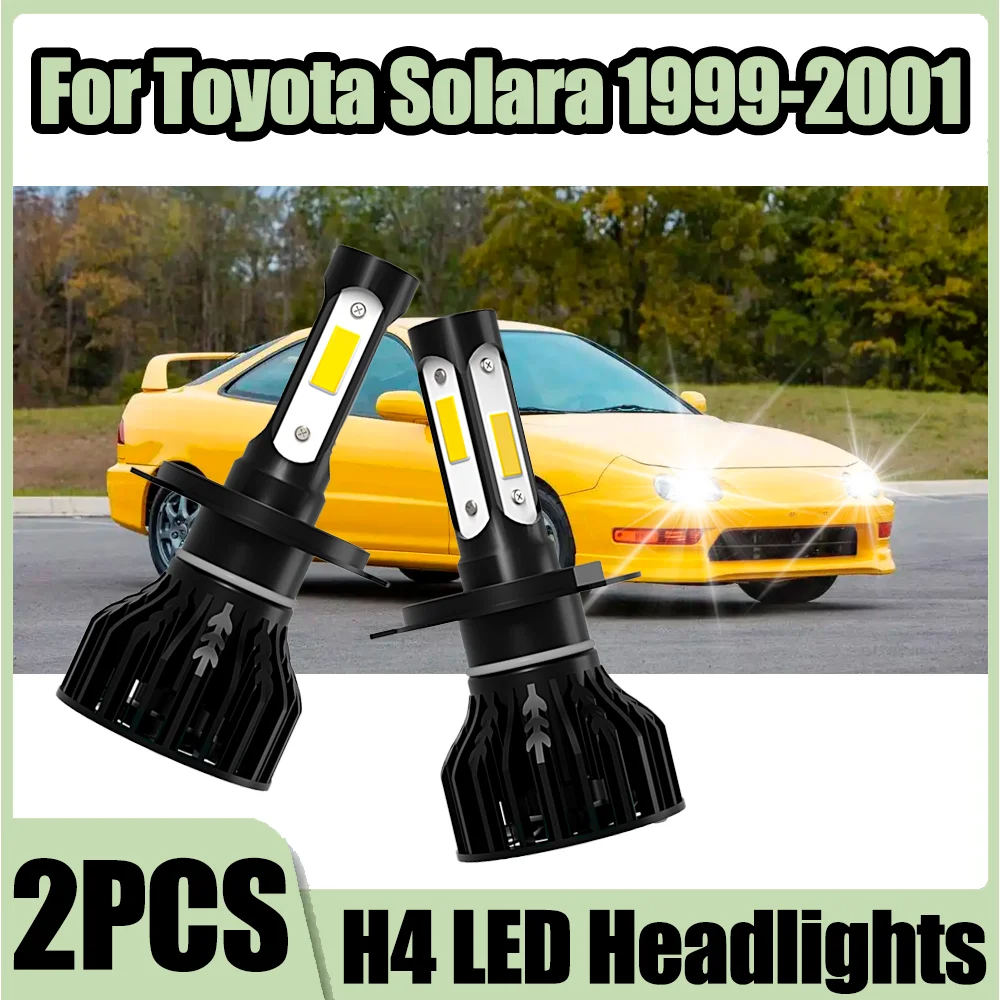 

2PCS 20000LM Canbus H4 High Low Beam LED Headlight Car Lights 120W High Power Turbo Auto Lamps 6000K For Toyota Solara 1999-2001