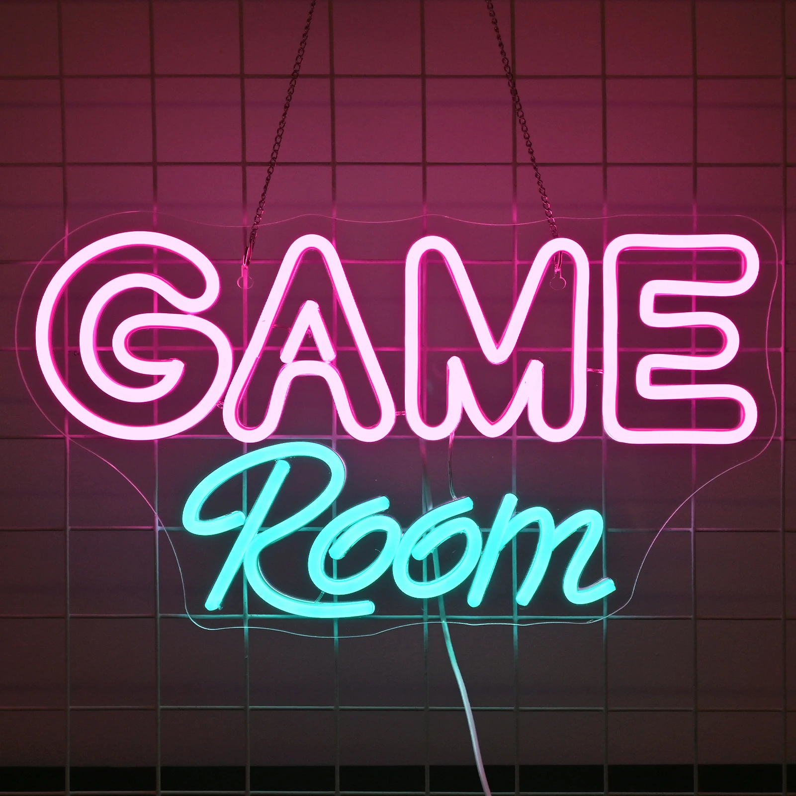 

Game Room Neon Sign for Gaming Room Decor Powered by USB Dimmable Led for Bedroom Decor Gamer Gifts for Boys Teen Men Kids