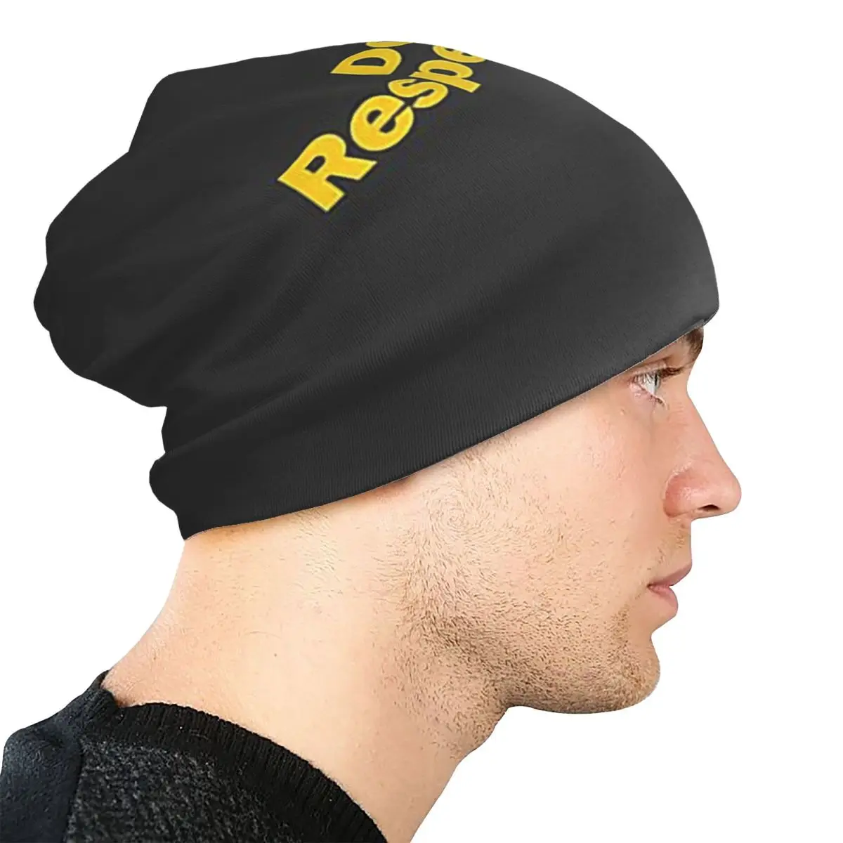 هل تحترم الخشب 1 Skullies Beanies القبعات الدافئة الخريف الشتاء في الهواء الطلق قبعة محبوك بونيه قبعات للرجال النساء الكبار