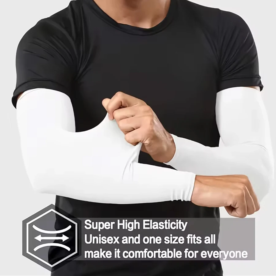 3 pares de fundas de protección solar Unisex, fundas de brazo refrescantes transpirables para actividades al aire libre, ciclismo, correr, montañismo