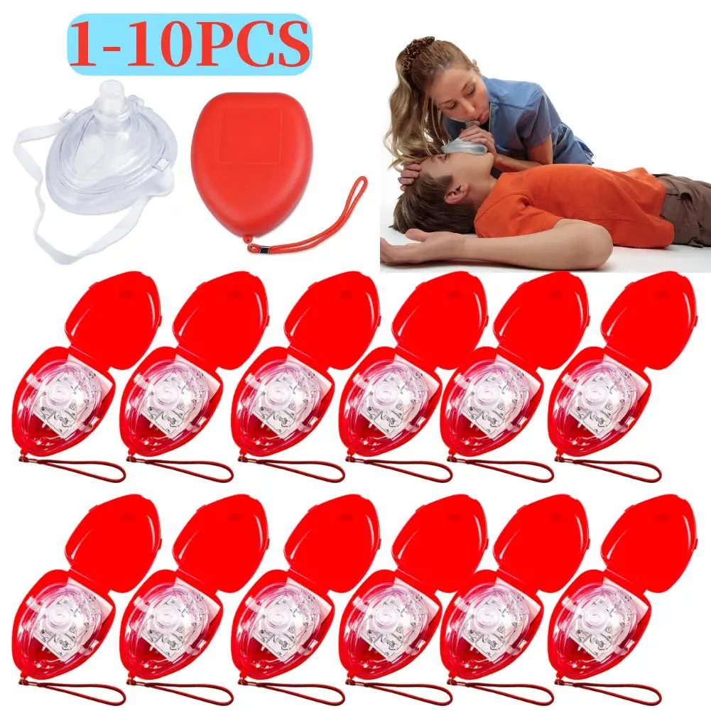 Wiederverwendbare professionelle Erste-Hilfe-CPR-Atemmaske, künstliche Beatmung, schützende Mundmaske, Notfall-Retter-Werkzeug für den Außenbereich
