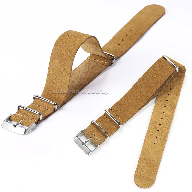 20mm 22mm Soft Suede Leather Watch Band Sport Strap for Seiko for Omega Comfortable Bracelet Universal Replacement Wristband