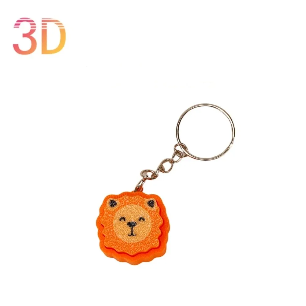 Hanging 3D Printing Fidget Portable Compact Size Keychain Pendant Smooth Surface Lightweight Click Press Daily Decor