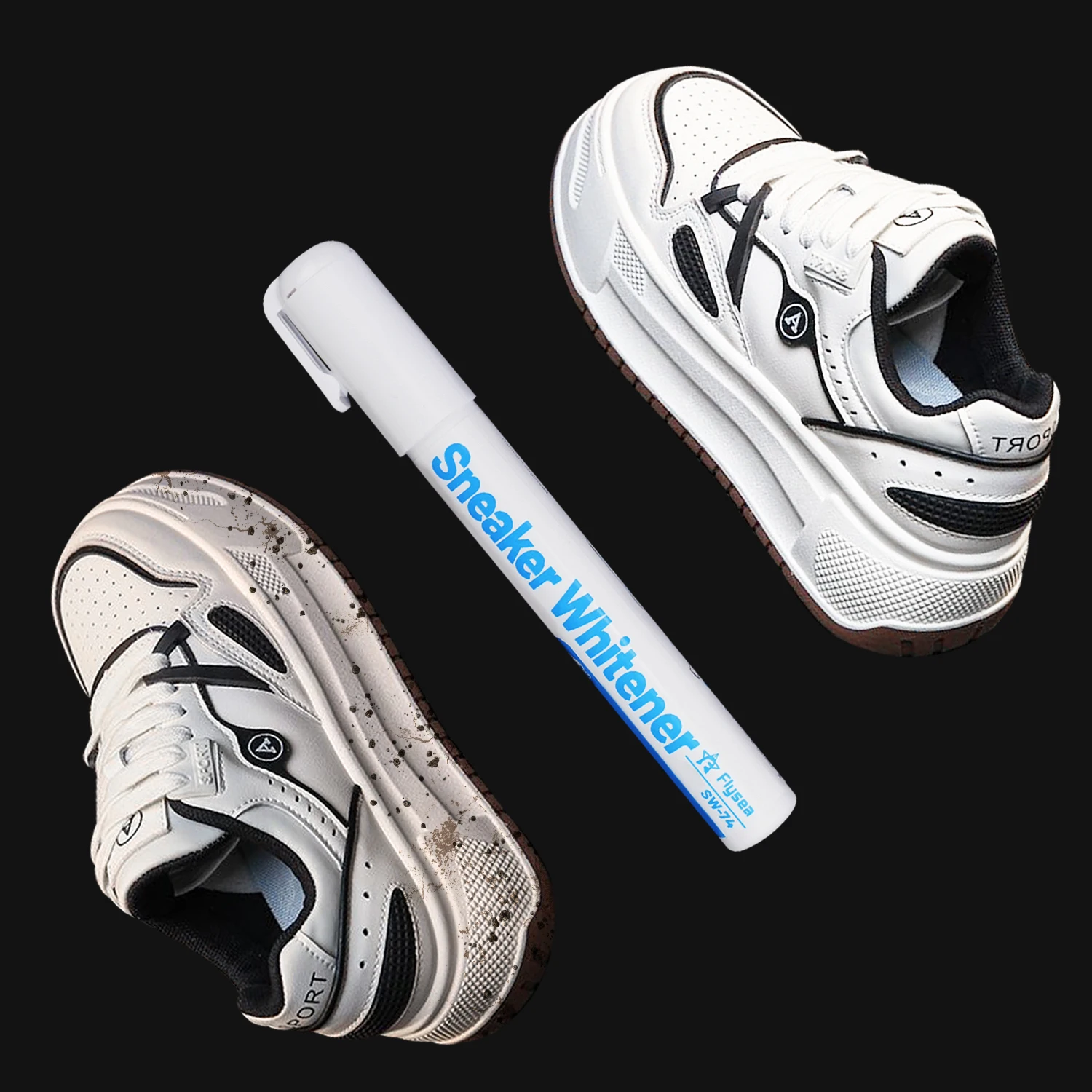 Shoes Stains Removal Waterproof Sneakers Anti-Oxidation Pen Repair Complementary Color White Go Yellow Shoe Whitening Cleaning