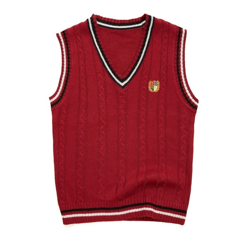 School Uniform Sweaters For Boys Teenager Girls Vests Kids Jersey Pullover Children Clothes