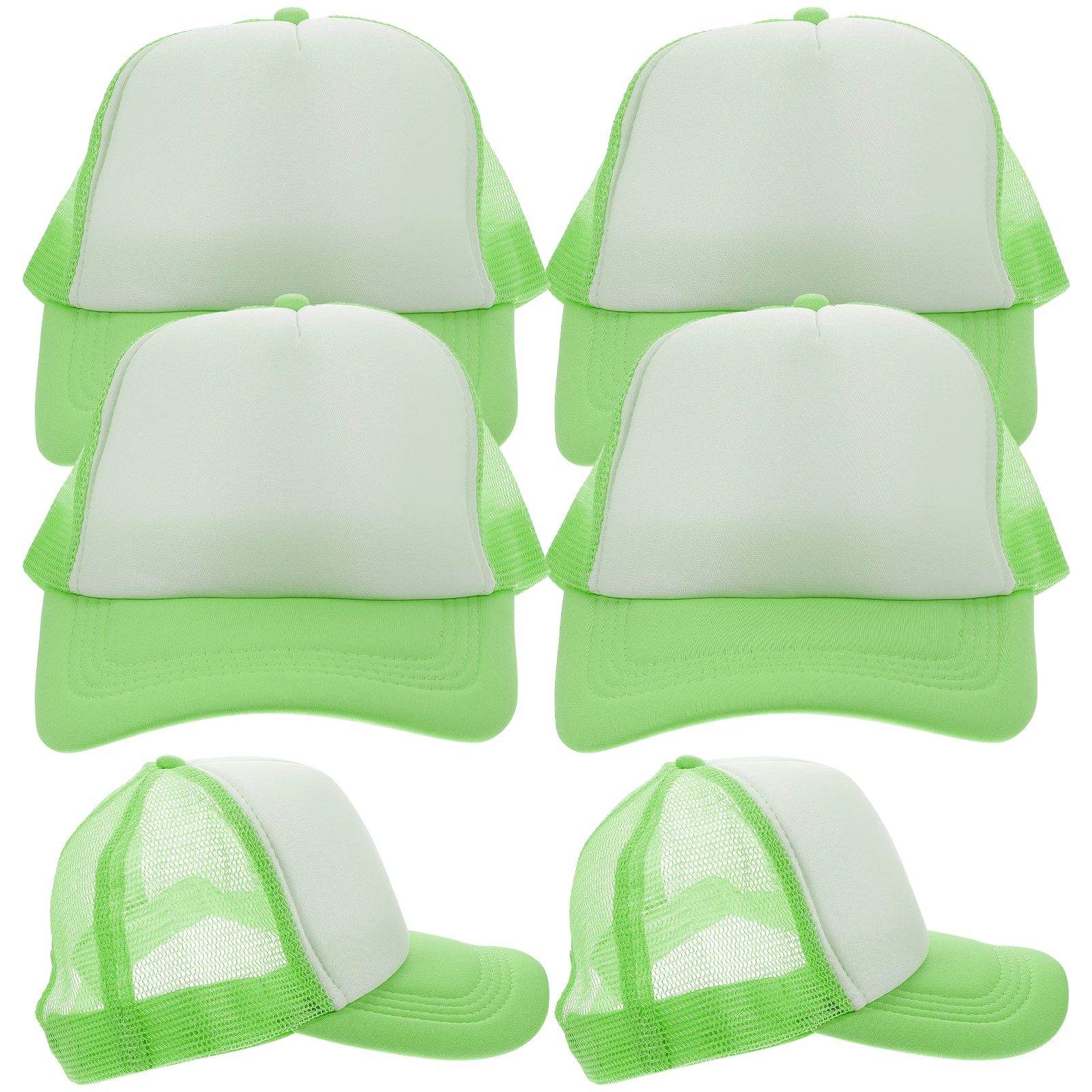 

10pcs Sublimation Hats Blank Mesh Baseball Cap Trucker Hats Adjustable Snapback DIY Heat Transfer Custom Sublimation Fashion