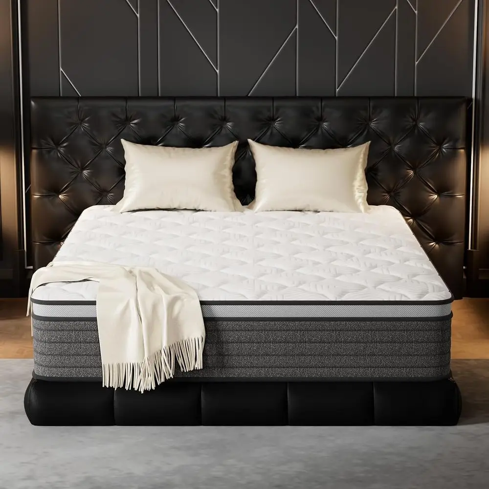 ull Mattr, Hotel Luxury Hybrid 14 Inch ull Size-Gel Memory oam Mattrin a Box (New Version), Individually Wrapped ket Spring, Pru