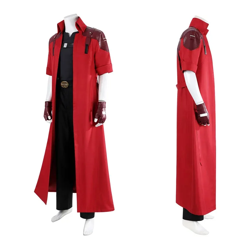 

High Quality Dante Cosplay Fancy Costume Trench DMC Devil Hunter May Cry Jacket Uniforms Halloween Carnival Anime if;3