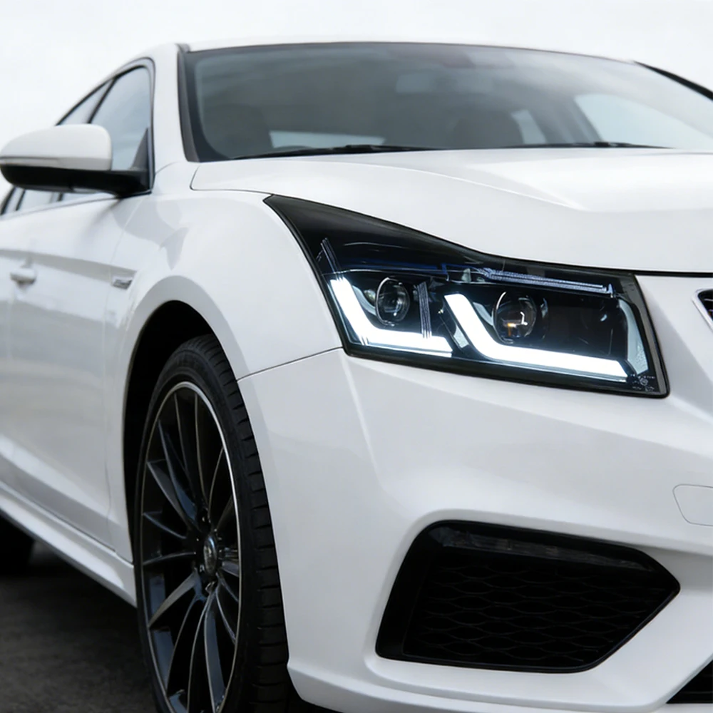 

LED Auto Headlights Assembly for Chevrolet Cruze 2009-2014 Dual U DRL Projector Lens Xenon Lamp Plug and Play Car Accessories