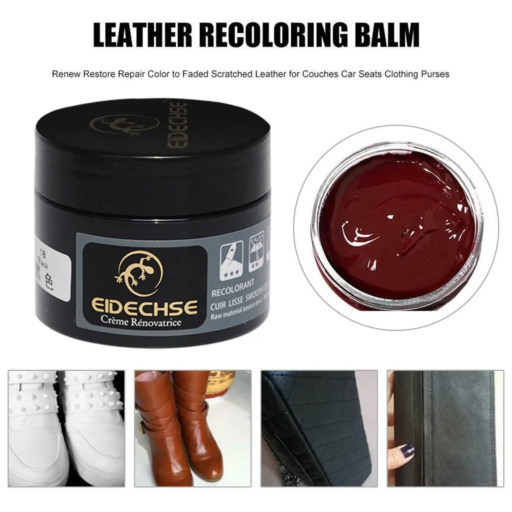 1pcs Leather Filler Compound for Leatherwear Restoration Cracks Burns Holes Leather Repair Cream Color Touch-Up Leather Goods