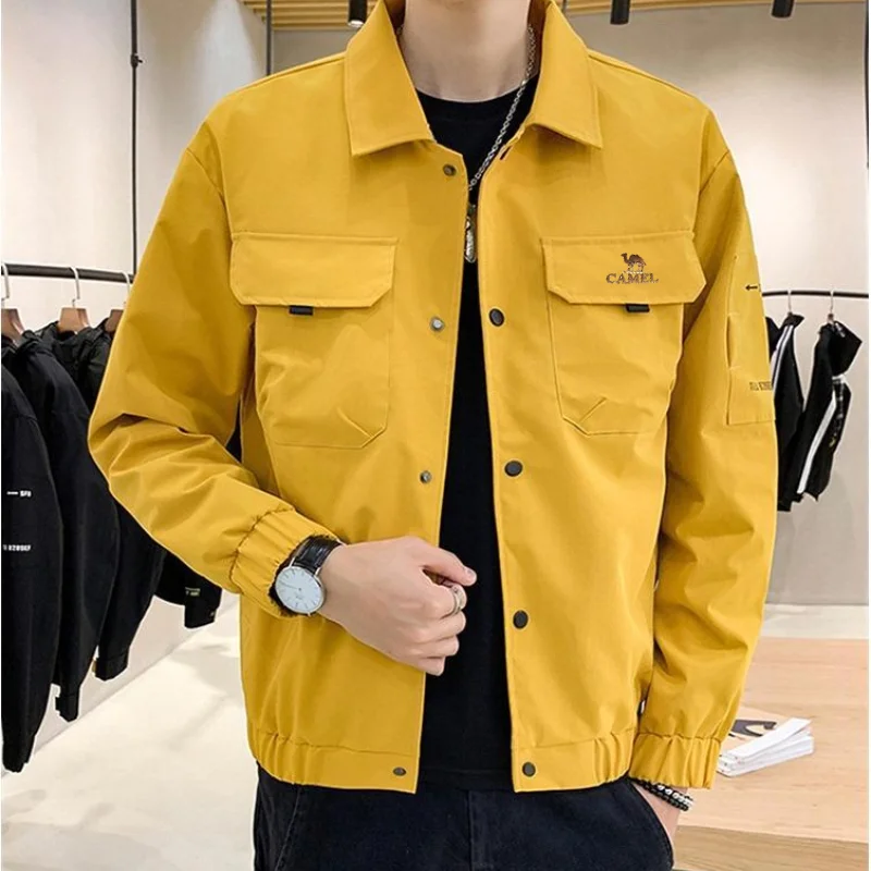 Camel Rascal Handsome Coat Men's Spring and Autumn Trendy Korean Edition Street Explosion Casual Top Oversize Trendy Brand Work