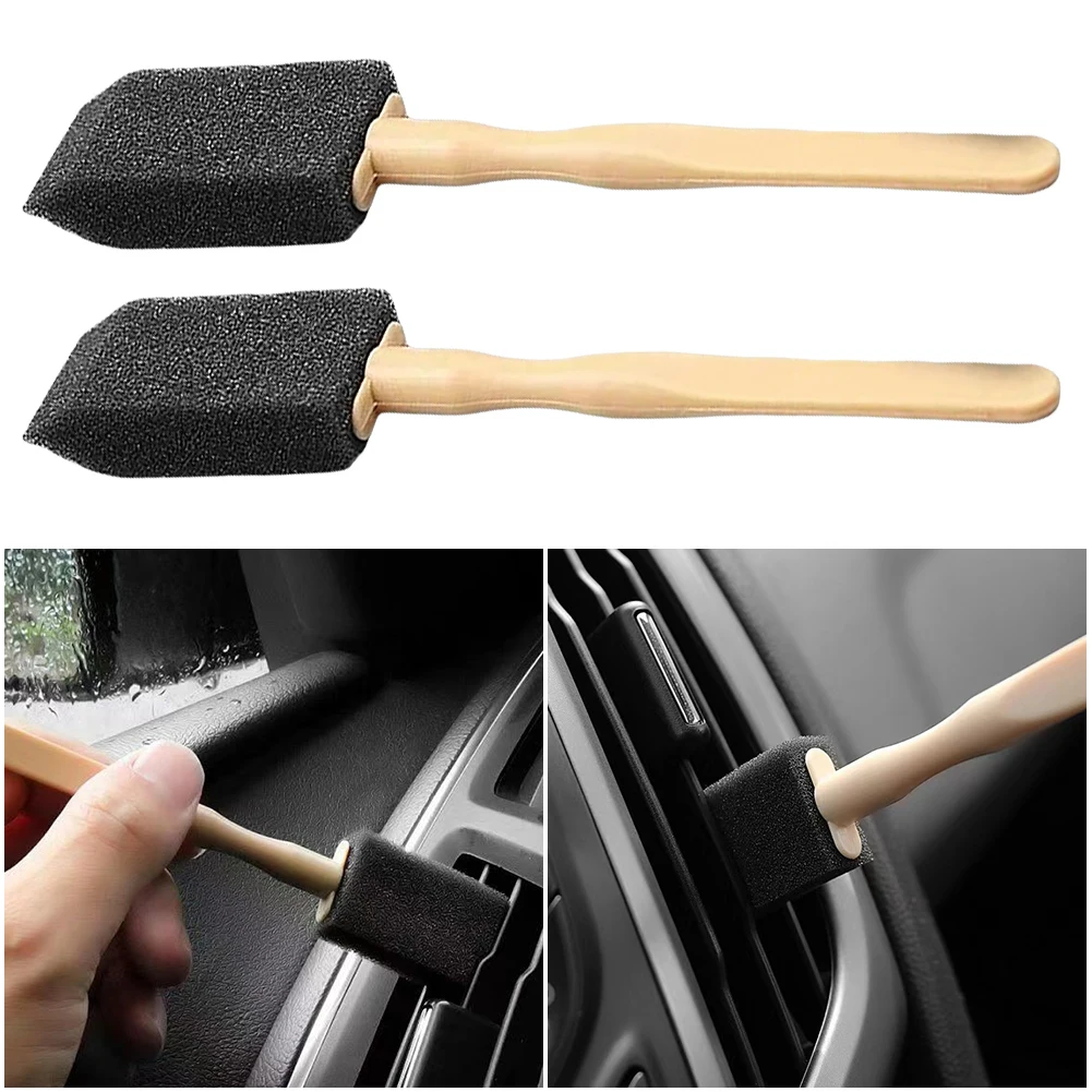 Car Air Conditioning Vent Cleaning Brush Detailing Scrub Brush Air Conditioner Grille Cleaner Brushes for Car Care Maintenance